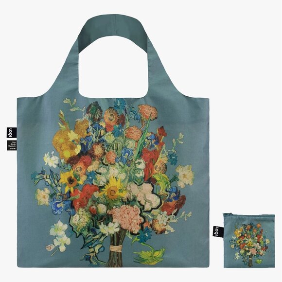 LOQI VAN GOGH MUSEUM Blue Flower Recycled Bag - Picture 2 of 4